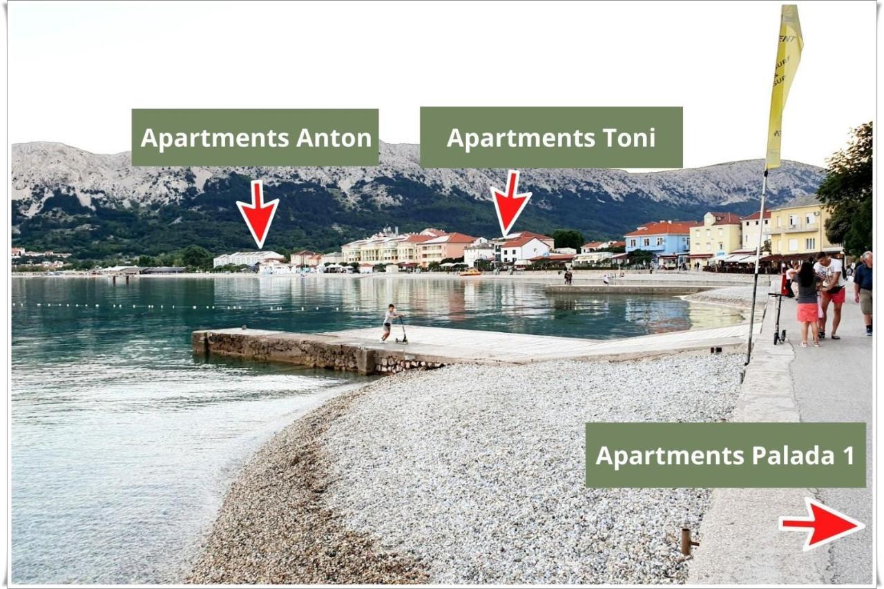 Apartments Palada 1 バスカ エクステリア 写真